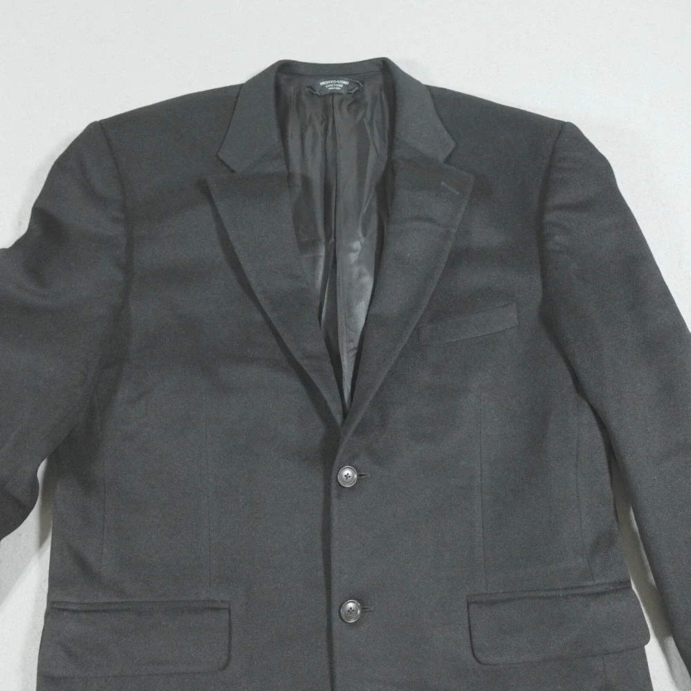 Pronto Uomo Couture Blazer Men 42 Regular Fit Black 100% Cashmere Quiet‎ Luxury